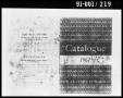Primary view of Catalogue from Oswald's Home