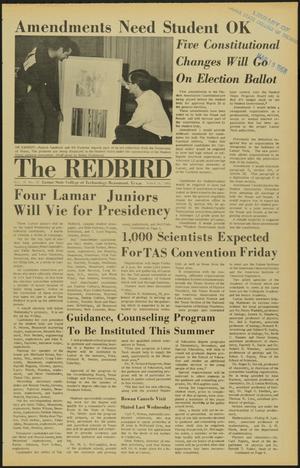 Primary view of The Redbird (Beaumont, Tex.), Vol. 18, No. 22, Ed. 1 Thursday, March 14, 1968
