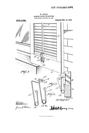 Primary view of Clamping Device for Shutters