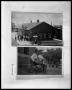 Primary view of People at Railroad Depot; Two Men on Park Bench