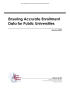 Report: Ensuring Accurate Enrollment Data for Public Universities