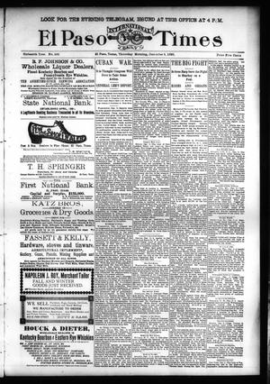Primary view of El Paso International Daily Times (El Paso, Tex.), Vol. SIXTEENTH YEAR, No. 292, Ed. 1 Thursday, December 3, 1896