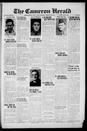 Primary view of The Cameron Herald (Cameron, Tex.), Vol. 85, No. 45, Ed. 1 Thursday, February 22, 1945