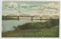 Postcard: [Postcard of Bridge over Ohio River in Parkersburg]