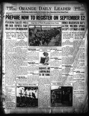 Primary view of Orange Daily Leader (Orange, Tex.), Vol. 14, No. 171, Ed. 1 Monday, September 9, 1918