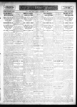 Primary view of El Paso Daily Times (El Paso, Tex.), Vol. 27, Ed. 1 Friday, September 27, 1907