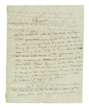 Primary view of [Letter from Lorenzo de Zavala to unknown person, May 07, 1828]