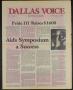 Newspaper: Dallas Voice (Dallas, Tex.), Vol. 1, No. 3, Ed. 1 Friday, May 25, 1984