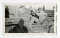 Photograph: [Photograph of William Jenkins in a Jeep]