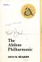 Pamphlet: Abilene Philharmonic Playbill: October 30, 1972