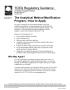 Pamphlet: The Analytical Method Modification Program-How to Apply