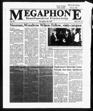 Primary view of Megaphone (Georgetown, Tex.), Vol. 92, No. 12, Ed. 1 Thursday, November 20, 1997