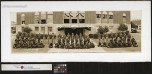 Photograph of Company A, 142nd Infantry, 36th Division at Camp Bowie]