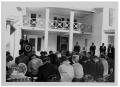 Photograph: [Lyndon Johnson Speaking at the Texas White House]