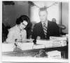 Photograph: [Lady Bird and Lyndon Johnson at a Book Signing]