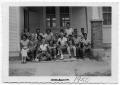 Photograph: [Students In Front of School]