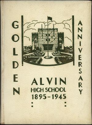 Primary view of object titled 'Yellow Jacket, Yearbook of Alvin High School, 1945'.