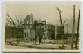 Postcard: [Postcard with a Photograph of Fire Damage in Houston, Texas]
