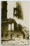 Postcard: [Postcard with a Photograph of a Burnt Building]