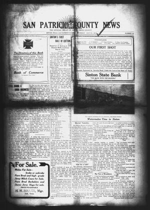 Primary view of San Patricio County News (Sinton, Tex.), Vol. 2, No. 24, Ed. 1 Thursday, July 21, 1910