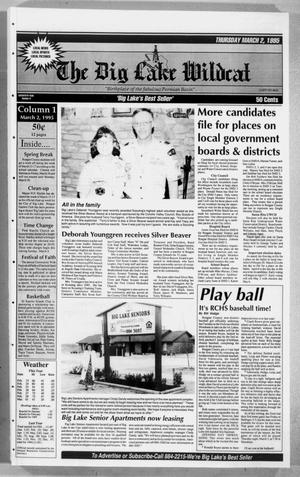 The Big Lake Wildcat (Big Lake, Tex.), Vol. 69, No. 9, Ed. 1 Thursday, March 2, 1995