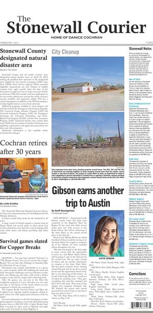 The Stonewall Courier (Aspermont, Tex.), Vol. 27, No. 13, Ed. 1 Thursday, May 1, 2014