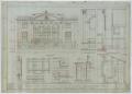 Technical Drawing: First Baptist Church, Breckenridge, Texas: Front Elevation