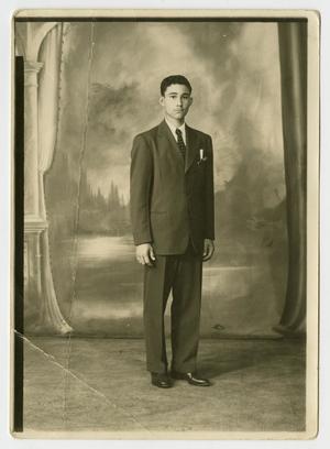 [Portrait of Young Man Wearing a Suit]