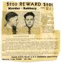 Legal Document: [Clyde Champion Barrow Wanted Poster, 1932 - Sherman, Texas]
