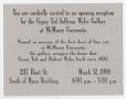 Text: [Invitation to Gypsy Ted Sullivan Wylie Gallery Opening Reception]
