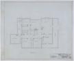 Technical Drawing: Abercrombie Residence, Archer City, Texas: Floor Plan