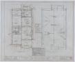 Technical Drawing: Paxton Residence, Abilene, Texas: Floor and Roof Plans