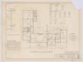 Technical Drawing: Department of Agriculture Residence, Abilene, Texas: Floor Plan