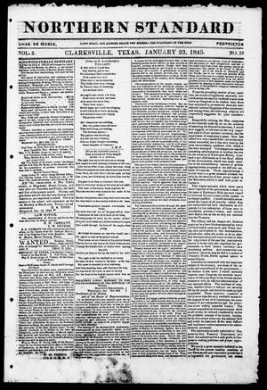 Primary view of The Northern Standard. (Clarksville, Tex.), Vol. 3, No. 10, Ed. 1, Thursday, January 23, 1845
