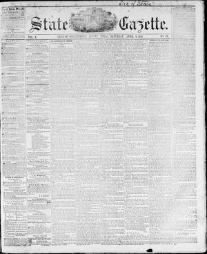 Primary view of State Gazette. (Austin, Tex.), Vol. 10, No. 35, Ed. 1, Saturday, April 9, 1859