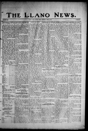 Primary view of The Llano News. (Llano, Tex.), Vol. 43, No. 37, Ed. 1 Thursday, June 18, 1931