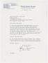 Letter: [Letter from Senator John G. Tower to Major William D. Phillips, Augu…