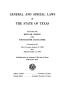 Legislative Document: General and Special Laws of The State of Texas Passed By The Regular …