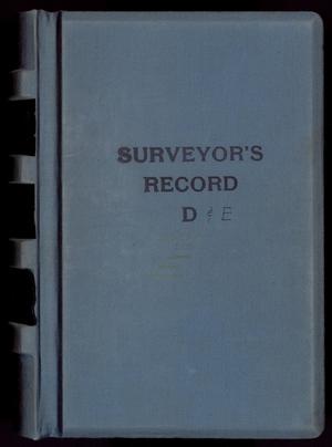 Primary view of Travis County Survey Records: Surveyor's Record D & E