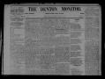 Newspaper: The Denton Monitor. (Denton, Tex.), Vol. 1, No. 13, Ed. 1 Saturday, A…
