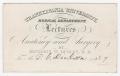 Text: [Lectures Admittance Ticket for David C. Dickson]