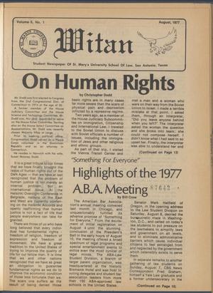 Witan (San Antonio, Tex.), Vol. 5, No. 1, Ed. 1 Monday, August 1, 1977