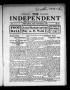 Newspaper: The Independent (Fort Worth, Tex.), Vol. 1, No. 10, Ed. 1 Saturday, N…