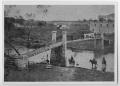 Photograph: [Copy Print of a Photograph of the Salado Creek Suspension Bridge]