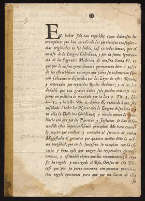 Primary view of [Printed Edict from the Marques de Croix]
