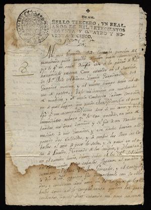 Primary view of [Petition from José Damián Martínez to the Governor]
