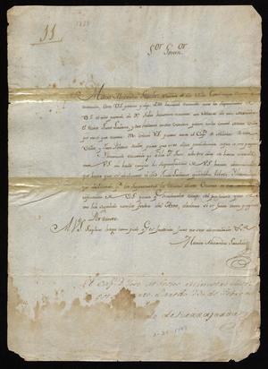 Primary view of [Request from Maria Alexandra Sánchez to the Governor]