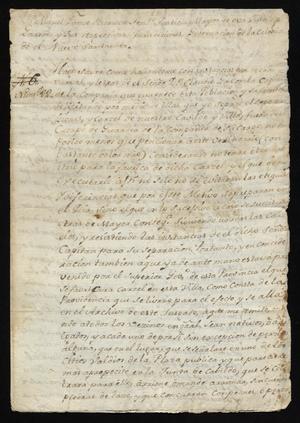 Primary view of [Orders from Miguel Borrego to Citizens of Laredo]