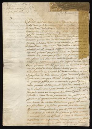 Primary view of [Letter from José Francisco de la Garza to a Laredo Alcalde, August 8, 1818]