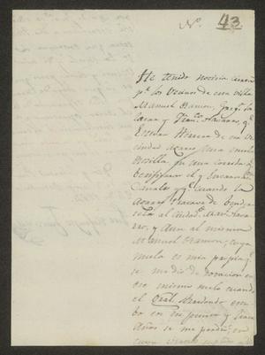 Primary view of [Letter from José Refugio Chavana to the Laredo Alcalde, October 24, 1824]